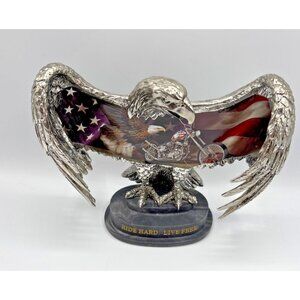 2003 Bradford Exchange "Live To Ride, Ride To Live"  Eagle Figurine 1st issue